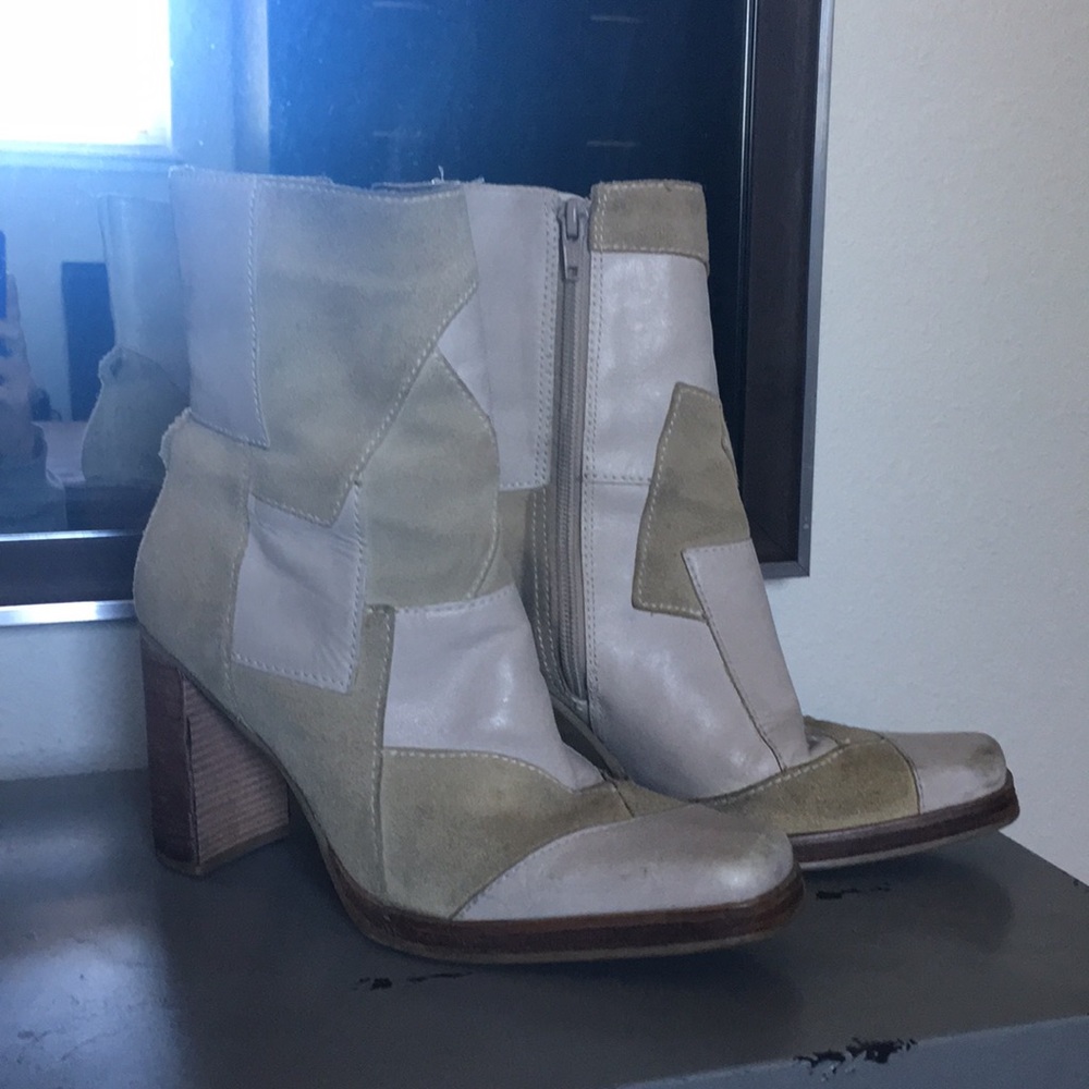 COPY - Candies Suede and Leather Patchwork Boots
